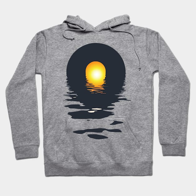 Vinyl LP Music Record Sunset Hoodie by Every thing